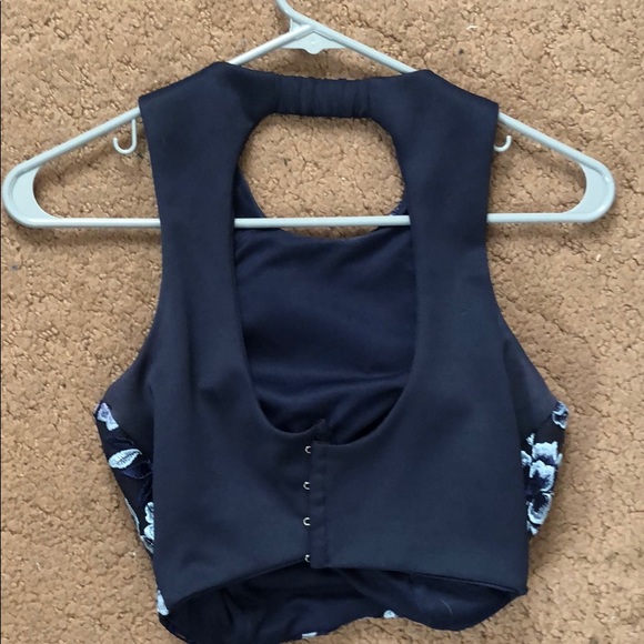 Size 1 navy blue two piece homecoming dress - Picture 4 of 5